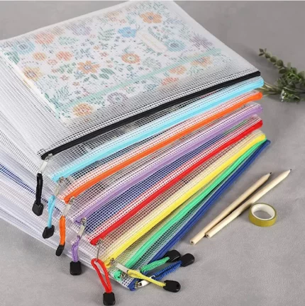 MESH ZIPPER POUCH #3 (PROJECT BAG)